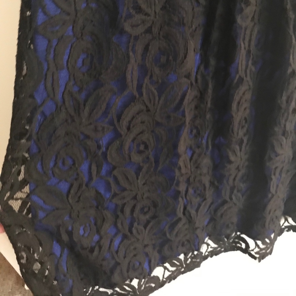 INC lace, sleeveless cocktail dress.